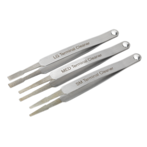 Sealey VS9202 Terminal Cleaner Set 3pc - Diamond Grip New Arrivals